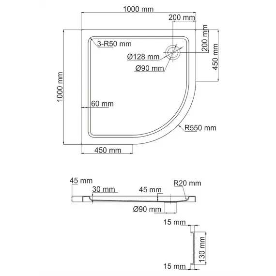 ДУШЕВОЙ ПОДДОН WASSERKRAFT ISEN 26T23