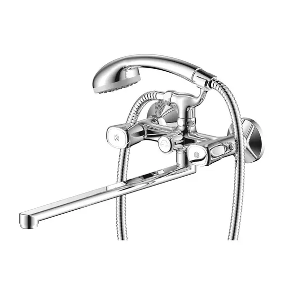 СМЕСИТЕЛЬ ДЛЯ ВАННЫ С ДЛИННЫМ ИЗЛИВОМ OLIVE'S VASCO 27221VS