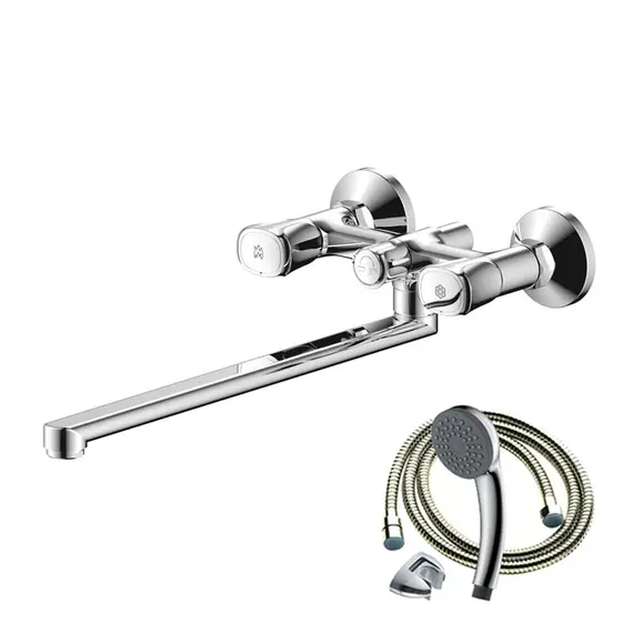 СМЕСИТЕЛЬ ДЛЯ ВАННЫ С ДЛИННЫМ ИЗЛИВОМ OLIVE'S VASCO 27231VS