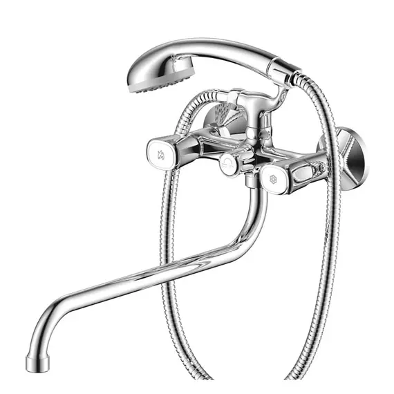 СМЕСИТЕЛЬ ДЛЯ ВАННЫ С ДЛИННЫМ ИЗЛИВОМ OLIVE'S VASCO 27241VS