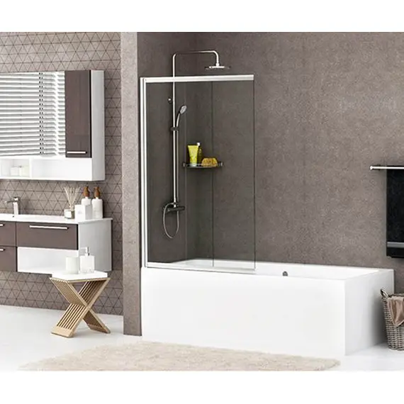 СТЕКЛЯННАЯ ШТОРКА ДЛЯ ДУША WASSERKRAFT MAIN 41S02-100 WASSERSCHUTZ РАЗДВИЖНАЯ, РАСПАШНАЯ, ДВУХСТВОРЧАТАЯ