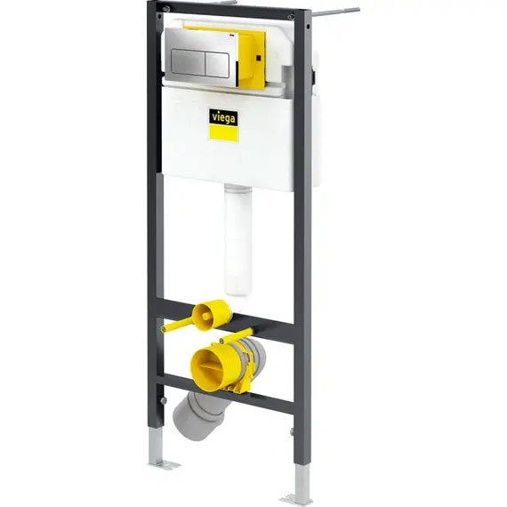 ИНСТАЛЛЯЦИЯ VIEGA PREVISTA DRY 8524.10 ДЛЯ ПОДВЕСНОГО УНИТАЗА, В КОМПЛЕКТЕ С КЛАВИШЕЙ СМЫВА ХРОМ, 792824