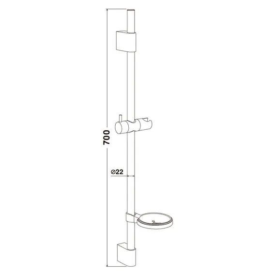 ШТАНГА ДЛЯ ДУША OLIVE'S BD01