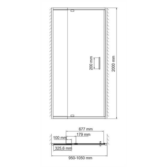 ДУШЕВАЯ ДВЕРЬ WASSERKRAFT BERKEL 48P12