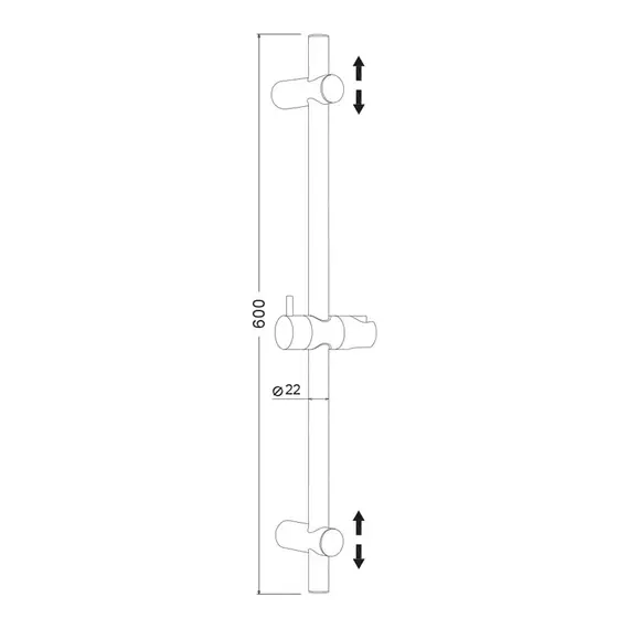 ШТАНГА ДЛЯ ДУША OLIVE'S KD05