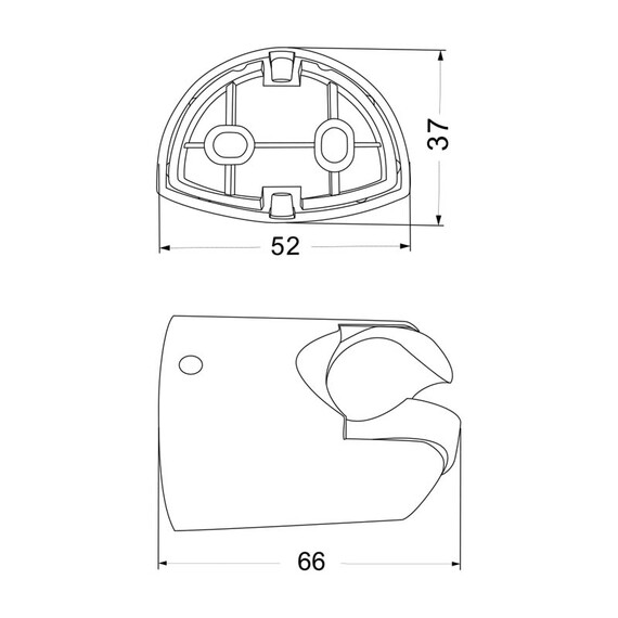ДЕРЖАТЕЛЬ ДЛЯ ДУШЕВОЙ ЛЕЙКИ ПОВОРОТНЫЙ OLIVE'S S01B
