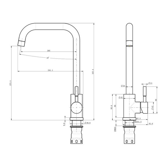 СМЕСИТЕЛЬ ДЛЯ КУХНИ OLIVE'S BALEAR 13435-2BLB