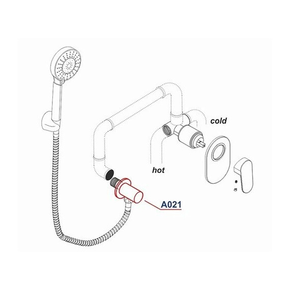 ПОДКЛЮЧЕНИЕ ШЛАНГА WASSERKRAFT A021