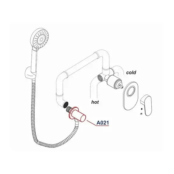 ПОДКЛЮЧЕНИЕ ШЛАНГА WASSERKRAFT A021