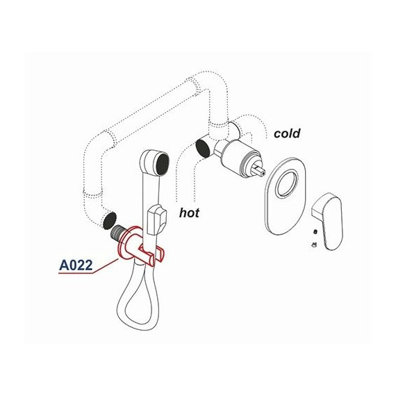 ПОДКЛЮЧЕНИЕ ШЛАНГА WASSERKRAFT A022