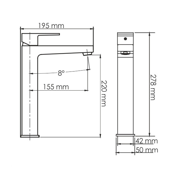 СМЕСИТЕЛЬ ДЛЯ УМЫВАЛЬНИКА WASSERKRAFT ABENS 2003H