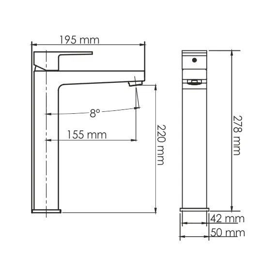 СМЕСИТЕЛЬ ДЛЯ УМЫВАЛЬНИКА WASSERKRAFT ABENS 2003H
