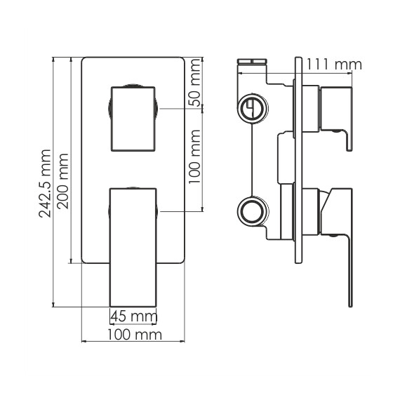 СМЕСИТЕЛЬ ДЛЯ ВАННЫ И ДУША WASSERKRAFT ABENS 2071