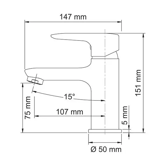 СМЕСИТЕЛЬ ДЛЯ УМЫВАЛЬНИКА WASSERKRAFT VILS 5603