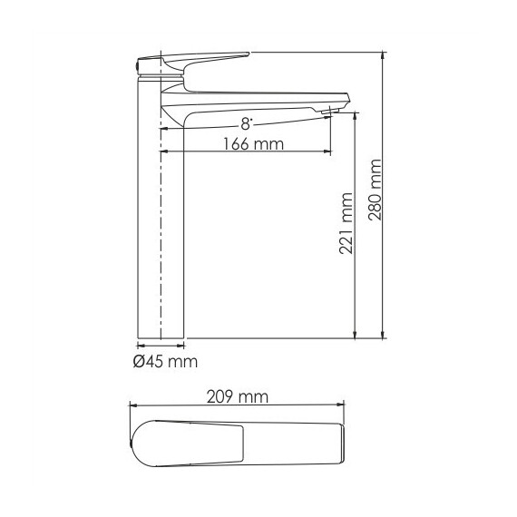 СМЕСИТЕЛЬ ДЛЯ УМЫВАЛЬНИКА WASSERKRAFT GLAN 6603H