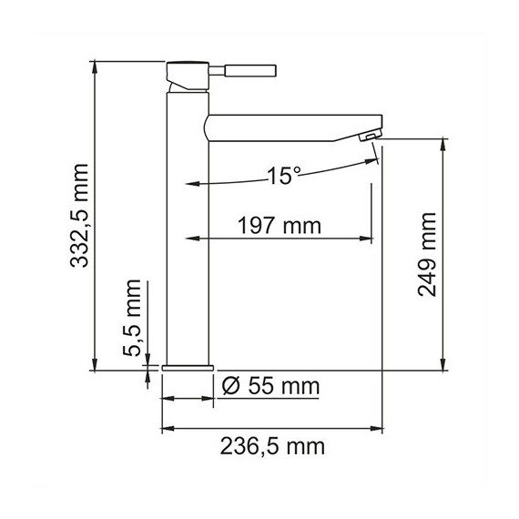СМЕСИТЕЛЬ ДЛЯ УМЫВАЛЬНИКА WASSERKRAFT MAIN 4103H