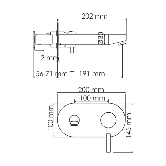 ВСТРАИВАЕМЫЙ СМЕСИТЕЛЬ ДЛЯ РАКОВИНЫ WASSERKRAFT MAIN 4130