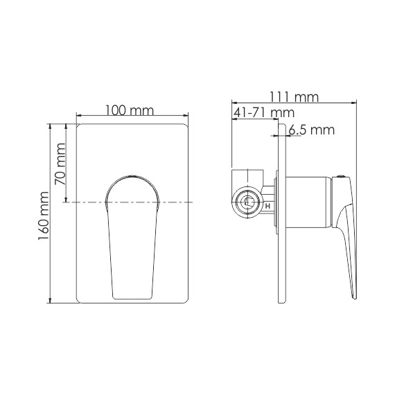 СМЕСИТЕЛЬ ДЛЯ ДУША WASSERKRAFT WIESE 8451