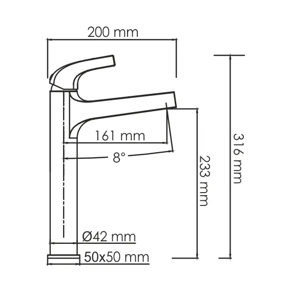 СМЕСИТЕЛЬ ДЛЯ УМЫВАЛЬНИКА WASSERKRAFT SAUER 7103H