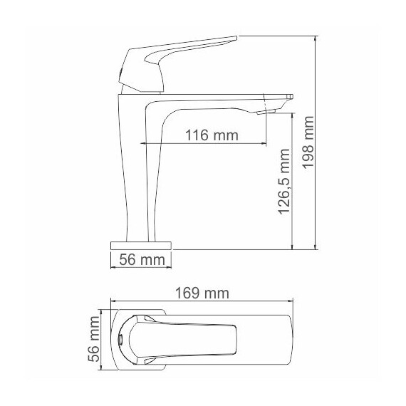 СМЕСИТЕЛЬ ДЛЯ УМЫВАЛЬНИКА WASSERKRAFT NEIME 1903