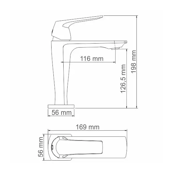 СМЕСИТЕЛЬ ДЛЯ УМЫВАЛЬНИКА WASSERKRAFT NEIME 1903