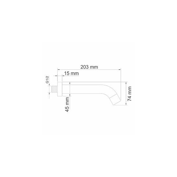 НАСТЕННЫЙ ИЗЛИВ ДЛЯ ВАННЫ WASSERKRAFT A018