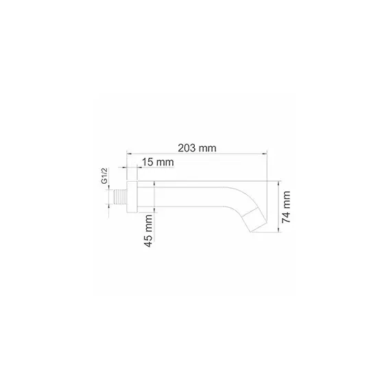 НАСТЕННЫЙ ИЗЛИВ ДЛЯ ВАННЫ WASSERKRAFT A018