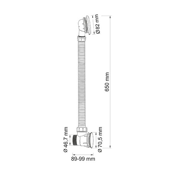 СЛИВ-ПЕРЕЛИВ ДЛЯ ВАННЫ WASSERKRAFT A204