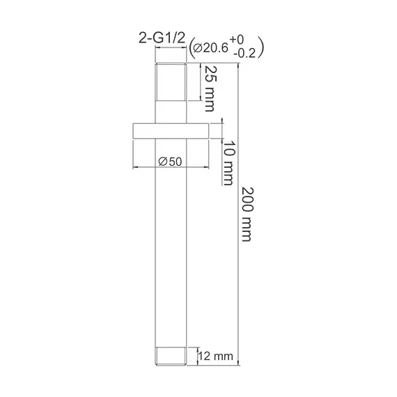ПОТОЛОЧНЫЙ ИЗЛИВ ДЛЯ ДУША WASSERKRAFT A151