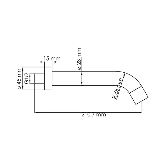НАСТЕННЫЙ ИЗЛИВ ДЛЯ ВАННЫ WASSERKRAFT A149