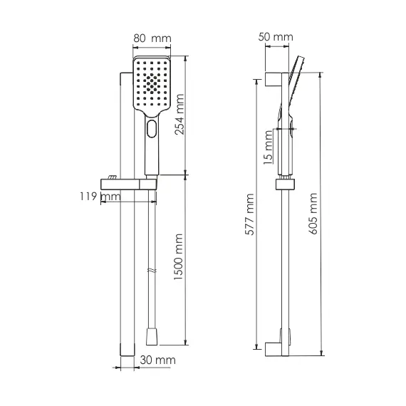 ДУШЕВОЙ КОМПЛЕКТ WASSERKRAFT A145