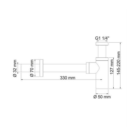 СИФОН ДЛЯ РАКОВИНЫ WASSERKRAFT A170