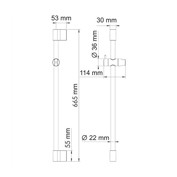 СТОЙКА ДЛЯ ДУША WASSERKRAFT A076