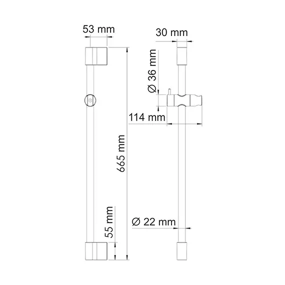 СТОЙКА ДЛЯ ДУША WASSERKRAFT A154