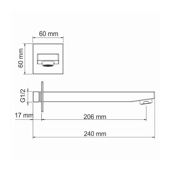 НАСТЕННЫЙ ИЗЛИВ ДЛЯ ВАННЫ WASSERKRAFT A107