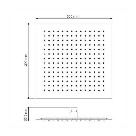 ВЕРХНЯЯ ДУШЕВАЯ НАСАДКА WASSERKRAFT A162