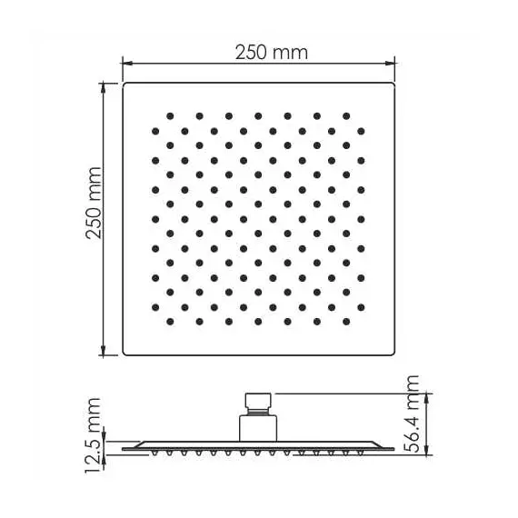 ВЕРХНЯЯ ДУШЕВАЯ НАСАДКА WASSERKRAFT A200