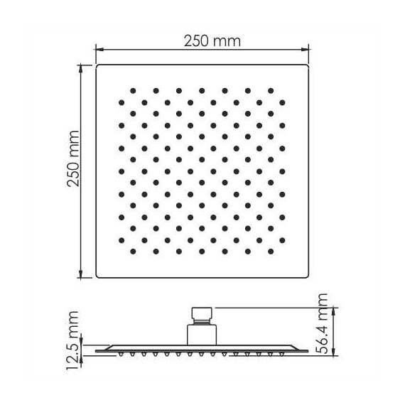 ВЕРХНЯЯ ДУШЕВАЯ НАСАДКА WASSERKRAFT A198