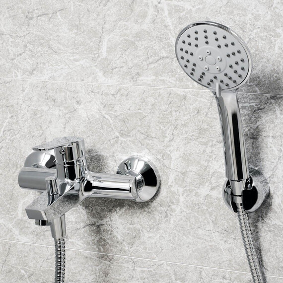 СМЕСИТЕЛЬ ДЛЯ ВАННЫ С КОРОТКИМ ИЗЛИВОМ WASSERKRAFT RHIN 4401