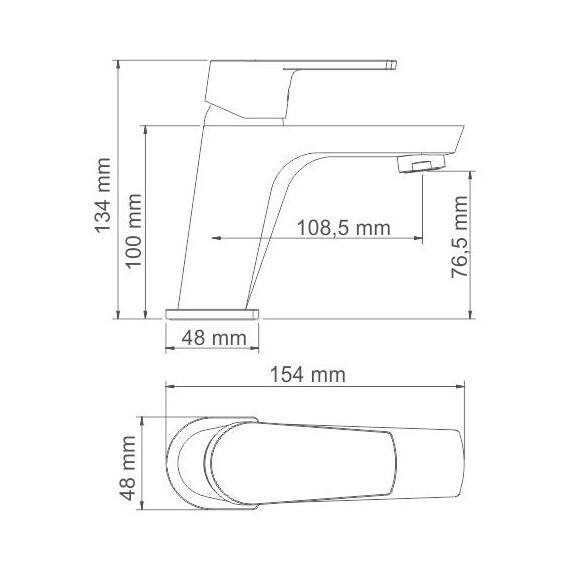 СМЕСИТЕЛЬ ДЛЯ УМЫВАЛЬНИКА WASSERKRAFT DILL 6103