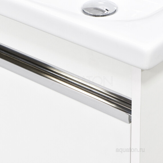 ТУМБА С РАКОВИНОЙ AQUATON КАПРИ 60 БЕЛЫЙ ГЛЯНЕЦ