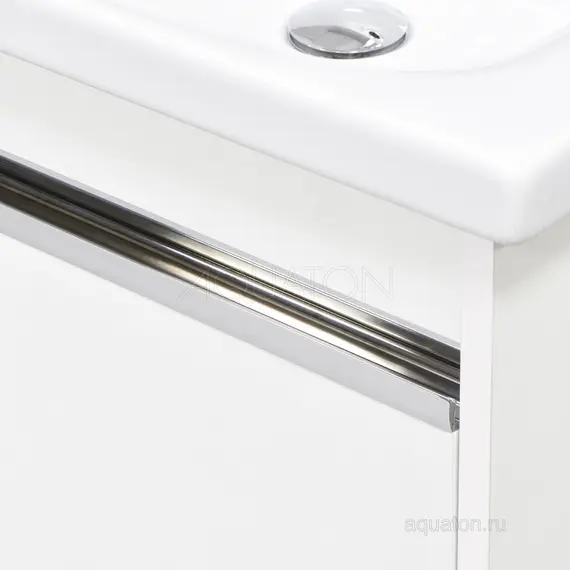 ТУМБА С РАКОВИНОЙ AQUATON КАПРИ 60 БЕЛЫЙ ГЛЯНЕЦ