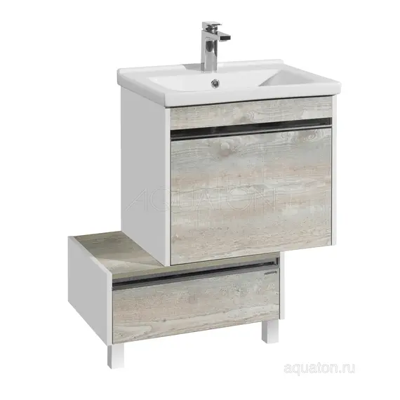 ТУМБА С РАКОВИНОЙ AQUATON КАПРИ 60 БЕТОН ПАЙН