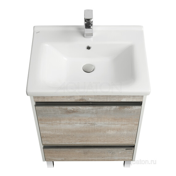 ТУМБА С РАКОВИНОЙ AQUATON КАПРИ 60 БЕТОН ПАЙН