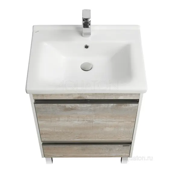 ТУМБА С РАКОВИНОЙ AQUATON КАПРИ 60 БЕТОН ПАЙН