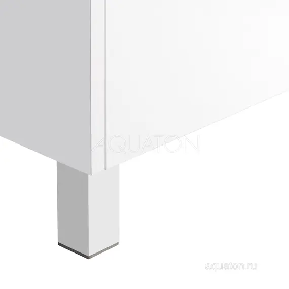 ТУМБА С РАКОВИНОЙ AQUATON КАПРИ 80 БЕЛЫЙ ГЛЯНЕЦ