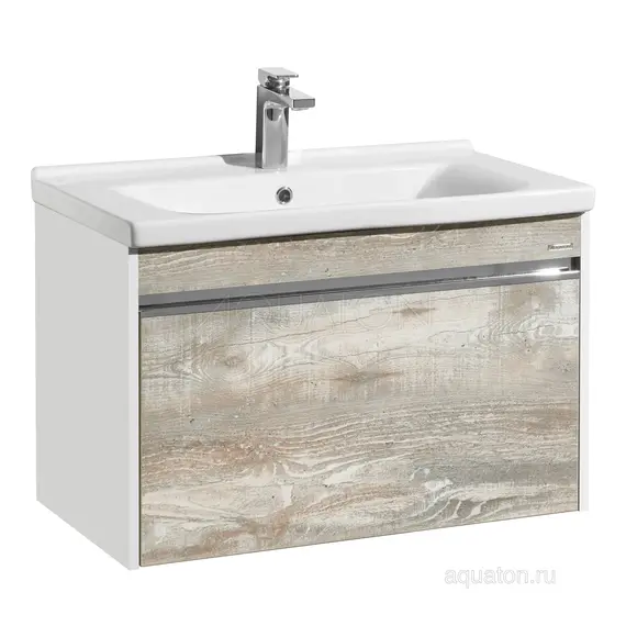 ТУМБА С РАКОВИНОЙ AQUATON КАПРИ 80 БЕТОН ПАЙН