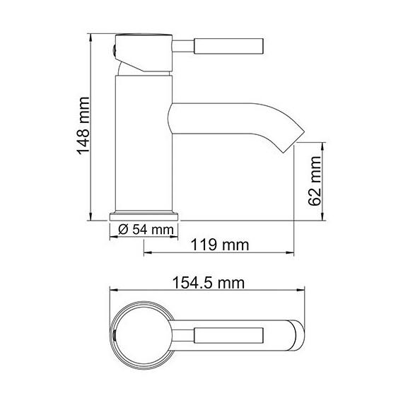 СМЕСИТЕЛЬ ДЛЯ УМЫВАЛЬНИКА WASSERKRAFT MAIN 4105
