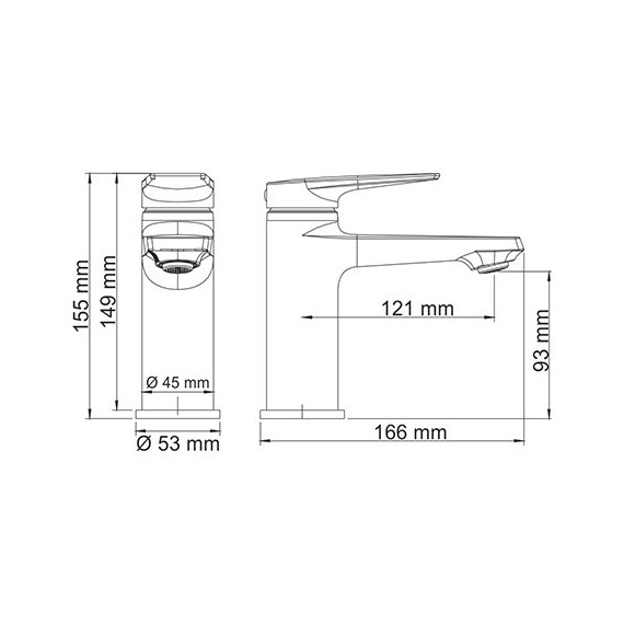 СМЕСИТЕЛЬ ДЛЯ УМЫВАЛЬНИКА WASSERKRAFT LOPAU 3203