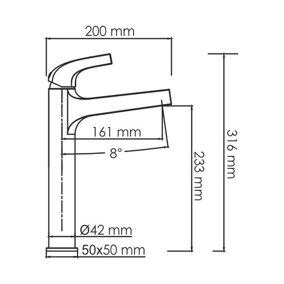 СМЕСИТЕЛЬ ДЛЯ УМЫВАЛЬНИКА WASSERKRAFT SAUER 7103H